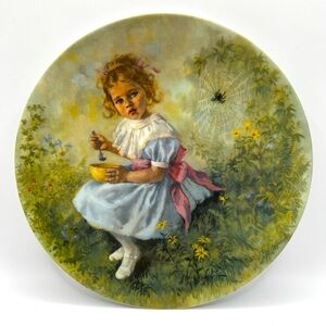 Vintage Reco 'Little Miss Muffet' Collectible Porcelain Plate by John McClelland